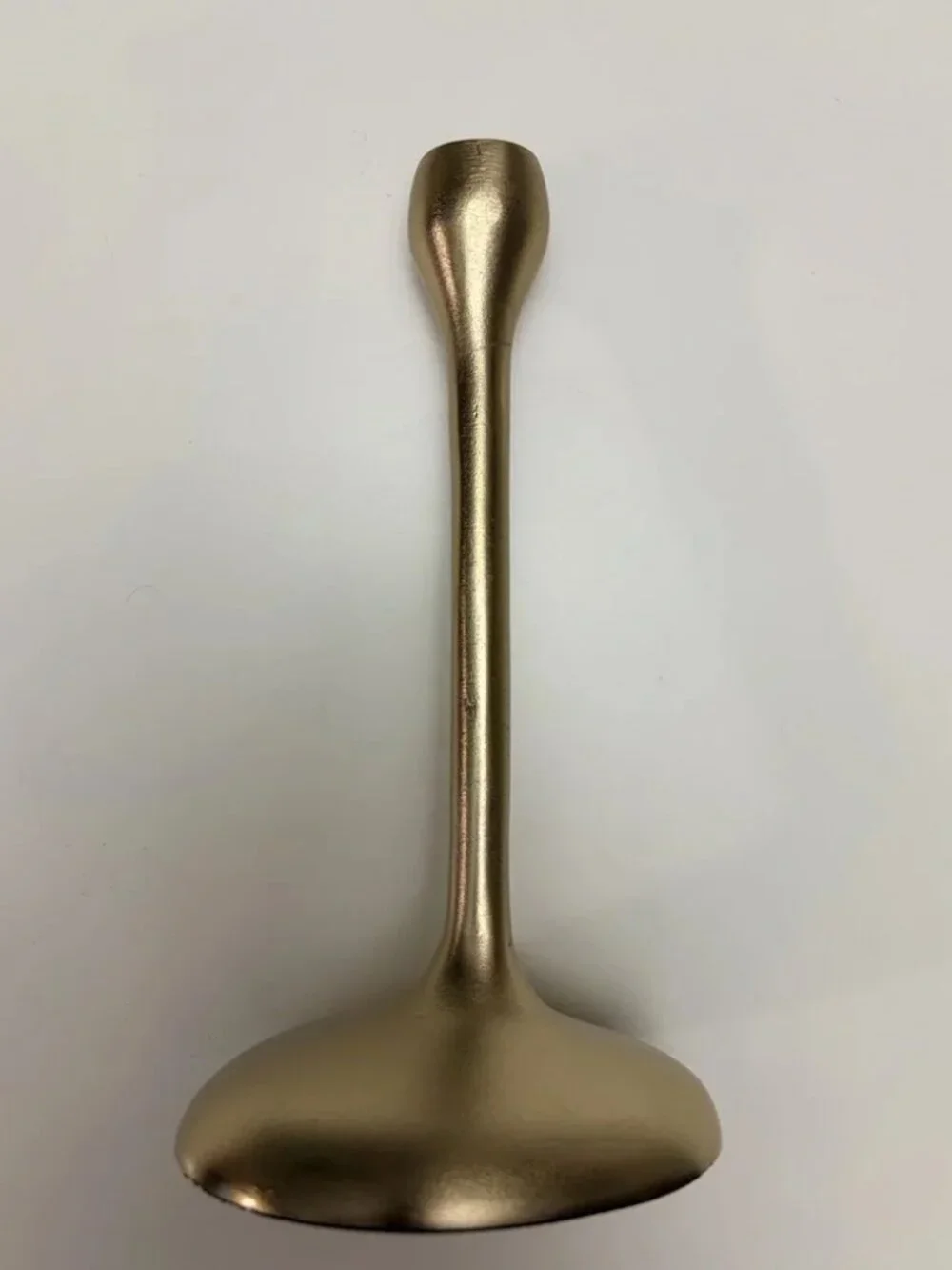 NWT West Elm Brass Metal Taper Holder‎ 8”